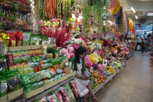 Gewürz- und Blumenverkäufer