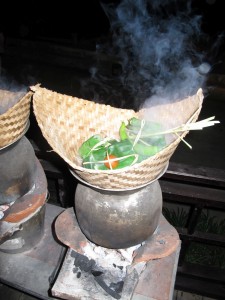Laotische Kochstelle