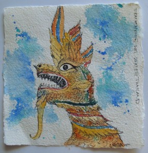 gemalt - Drachenkopf