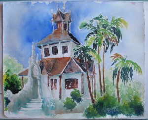 gemalt - im Wat Chedi Luang