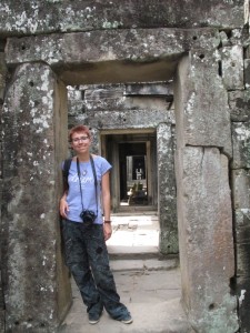 Ina in den Ruinen von Preah Khan