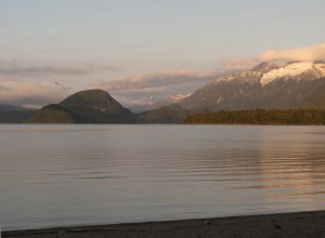Sonnenaufgang über Lake Manapouri